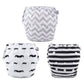 Alvababy Baby Large Swim Diapers 3Pcs One Size Reuseable Washable & Adjustable For Swimming Lesson & Baby Boy Girl 3Zswy01