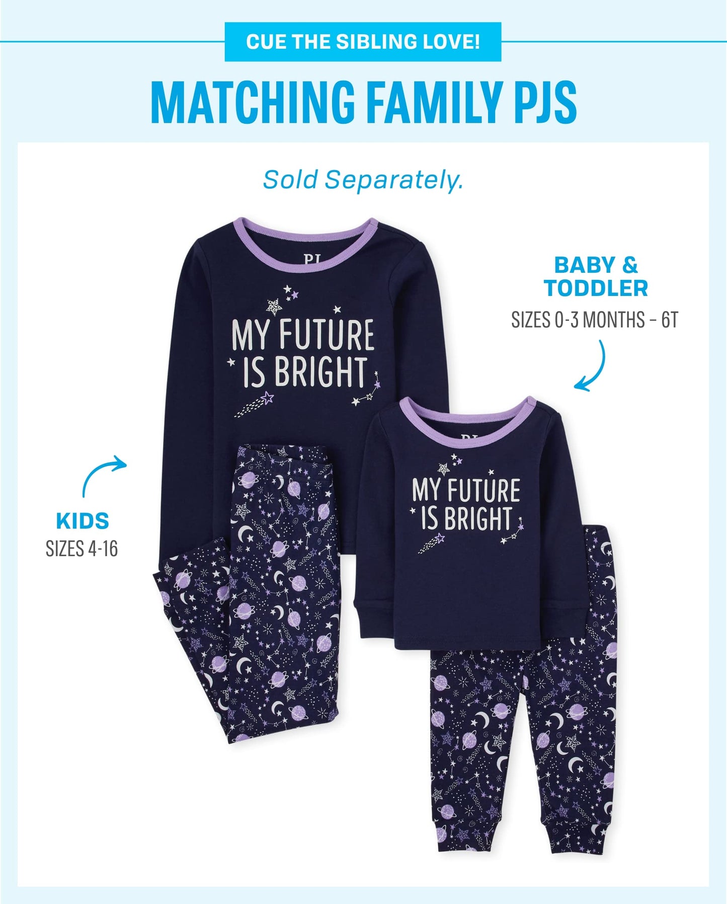 The Children'S Place Baby-Girl And Toddler Long Sleeve Top And Pants Pajama Set Bright Future Baby & Toddler - Pj Set 9-12 Month