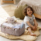 CEI-CEI Baby Diaper Caddy Organizer with Removable Dividers, Large Portable Nursery Storage Basket for Newborn Essentials, Chang