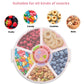 Pawtong 2 Pack Kids Snack Spinner Container Reusable Snack Box With 5 Compartment Dispenser And Lid, Bpa And Pvc Free, For Toddl