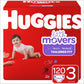 Huggies Little Movers Diapers, Size 3 (16-28 Lb.), 120 Ct, Giant Pack (Packaging May Vary)