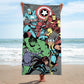 Jay Franco Marvel Comics Kids Bath Pool Beach Towel - Super Soft & Absorbent 100% Cotton Towel Features Captain America, Spiderm