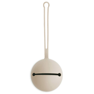 Mushie Silicone Pacifier Holder Case (Shifting Sand