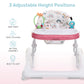Dream On Me Mia Foldable Baby Walker In Pink