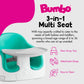 Bumbo Multi Seat 3-In-1 Baby & Toddler Convertible Non-Slip Floor, High Chair, And Booster Seat Combo W/Removable Tray And Buckl