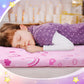 CroBlissful 2 Pcs Nap Mat Cover for Toddler Sheet 47 x 21 Inch Kids Nap Mat Covers Daycare Sewn in Flap Design Pastel Sleeping M