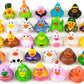 XY-WQ Rubber Duck 30 Pack for Jeeps Bath Toy Assortment - 2.3 Inch Bulk Floater Duck for Kids - Baby Showers Accessories - Party