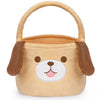 JIZWPOOM Easter Baskets for Kids,Labrador Easter Basket with Handle,Soft Easter Basket,Cute Easter Egg Hunt Party Favor,Easter G