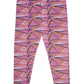 KiddoPanti Girls Triangle AOP Printed Legging, Baby Pink, 68Y