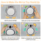 FIOBEE Tummy Time Toys Baby Mirror Tummy Time with Crinkle & Jingle Sounds Large Baby Sensory Toys for Infant Ages 0 3 6 Months