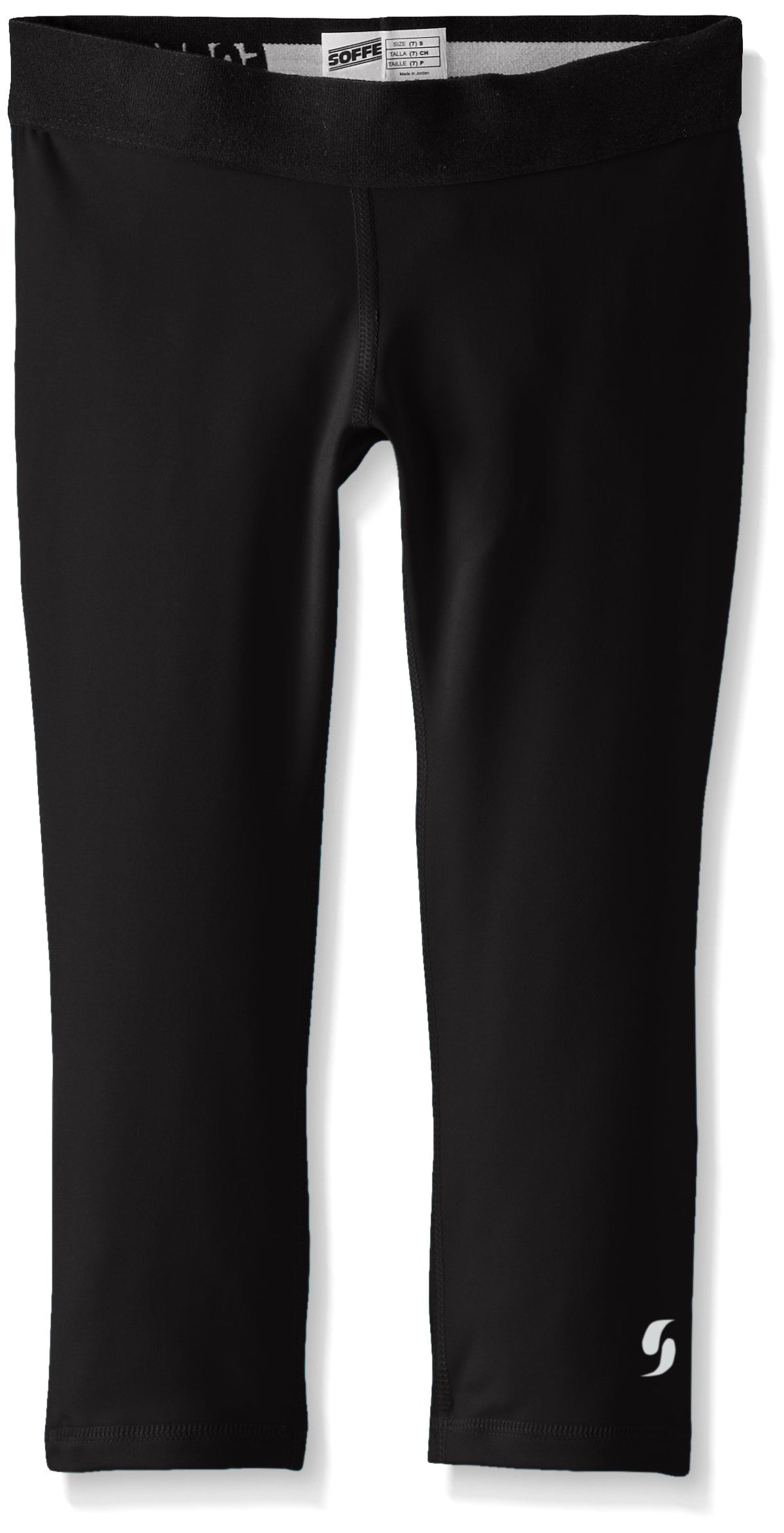 Soffe Big Girls Dri Capri, Black, Large