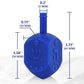 Zion Judaica Hanukkah Dreidels Multi Blue, White Medium Size Dridels Bulk Plastic Drydlech Hebrew Letters And English Transliter