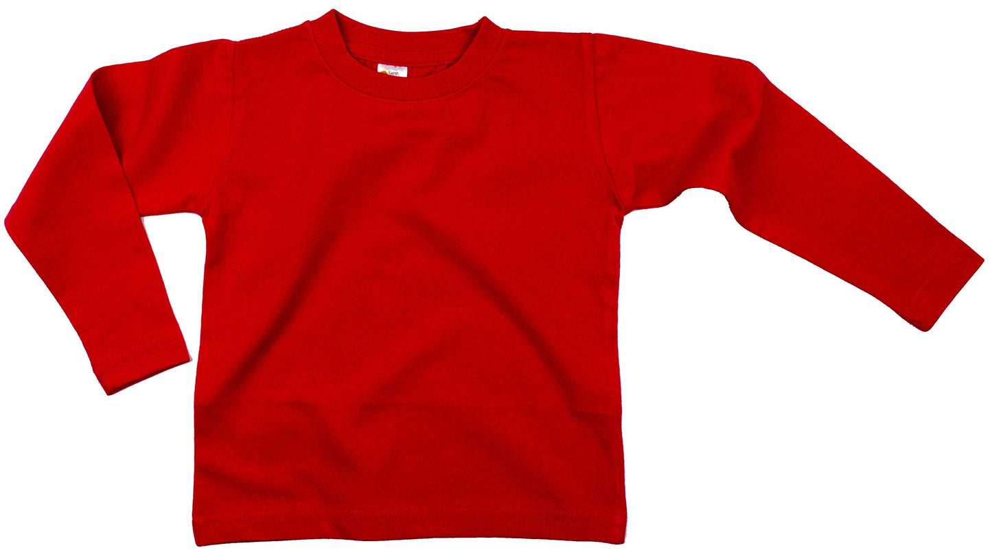 Earth Elements Baby Girls Long Sleeve T-Shirt 6-12 Months Red