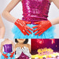 Honbay Silver Sparkling Sequin Gloves Costume Gloves Dance Performance Gloves - For Kids Under 8 Years Old