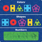 Learning Resources Stacking Shapes Garden, Fine Motor Skills, Stacking and Sorting Puzzle Board, Montessori Toddler Sensory Tabl