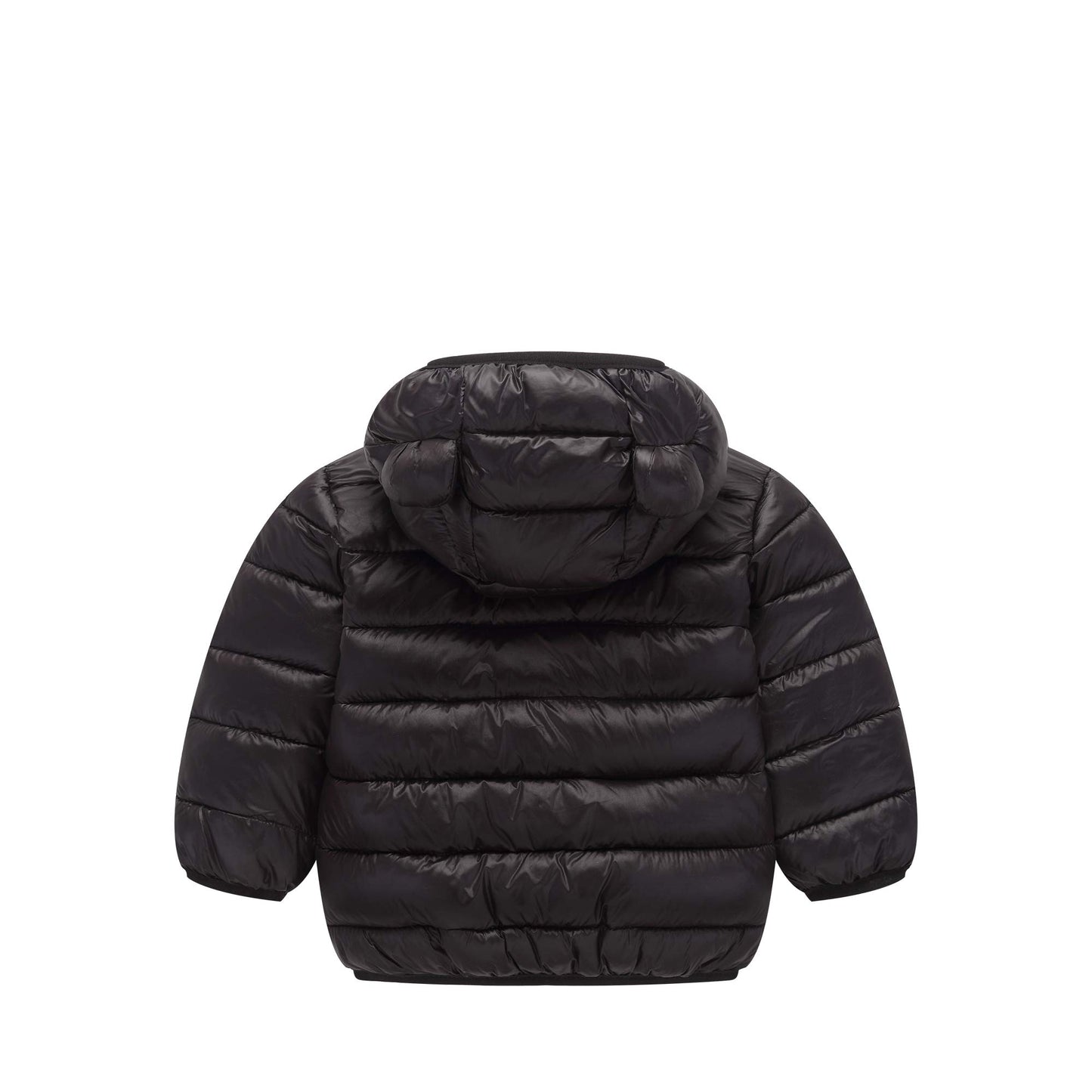 Winter Down Coats For Kids Baby Boys Girls Light Puffer Padded Jacket Bear Hoods Infant Outerwear Black