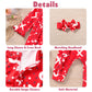 Aalizzwell 0-3 Months Newborn Baby Girls Valentines Day Romper Infant Winter Clothes Coming Home Outfit Red Heart Clothing