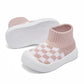 Eashi Toddler Shoes Girls Boys Sock Shoes Toddler Dress Shoes Baby Walking Shoes Slip On Size 8.5 Pink