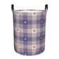 Pevtufa Heart Check Plaid Foldable Laundry Basket Organizer,Fabric Clothes Toy Storage Basket Nursery Hamper Storage Bin For Hou
