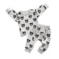 Toddler Baby Boy Clothes Infant Long Sleeve Bear Print Tops + Pants Sweatsuit Outfits (12-18 Months) Grey