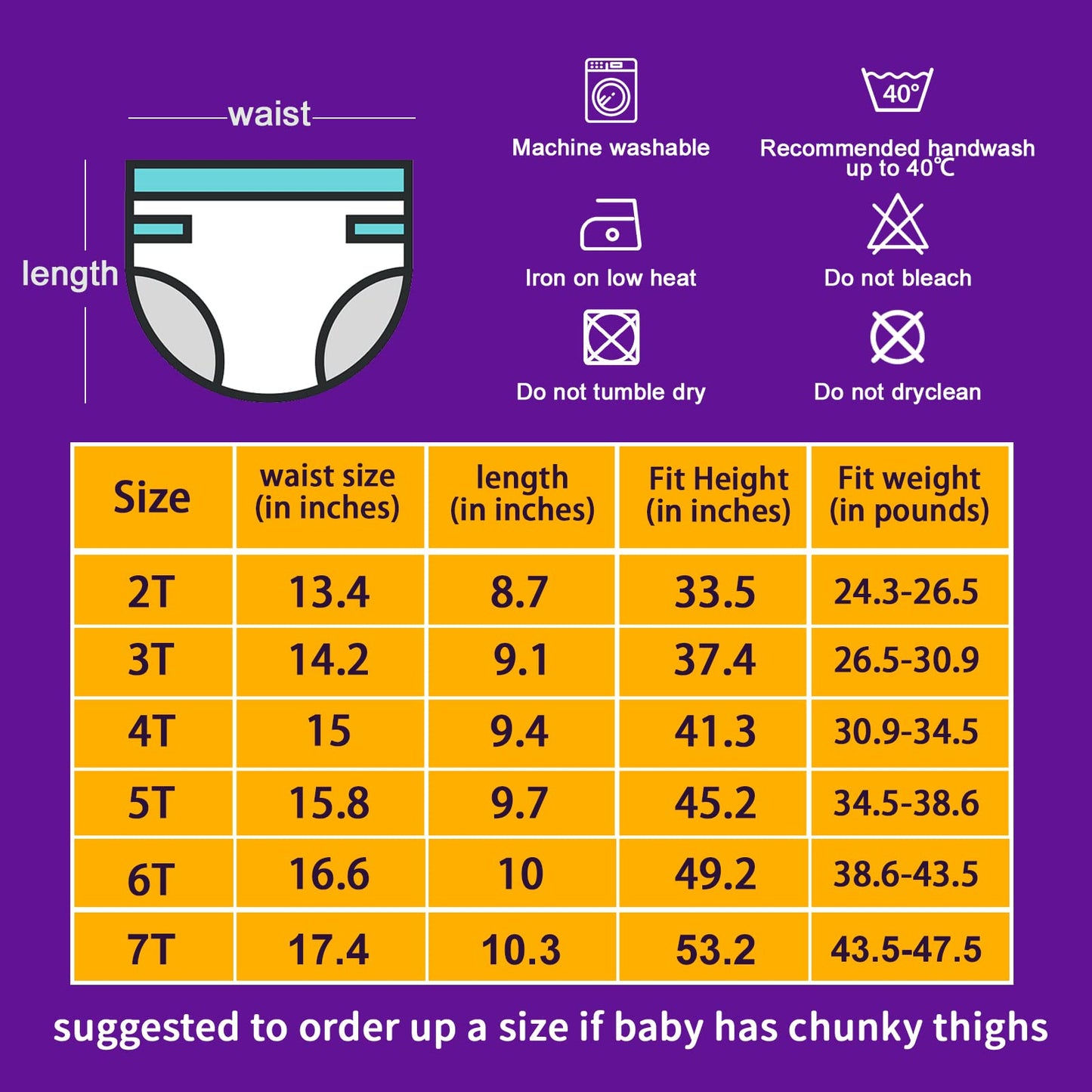 Moomoo Baby 8 Packs Toddler Training Underwear For Boy And Girls Strong Absorbent Cotton Training Pants 7T Pink