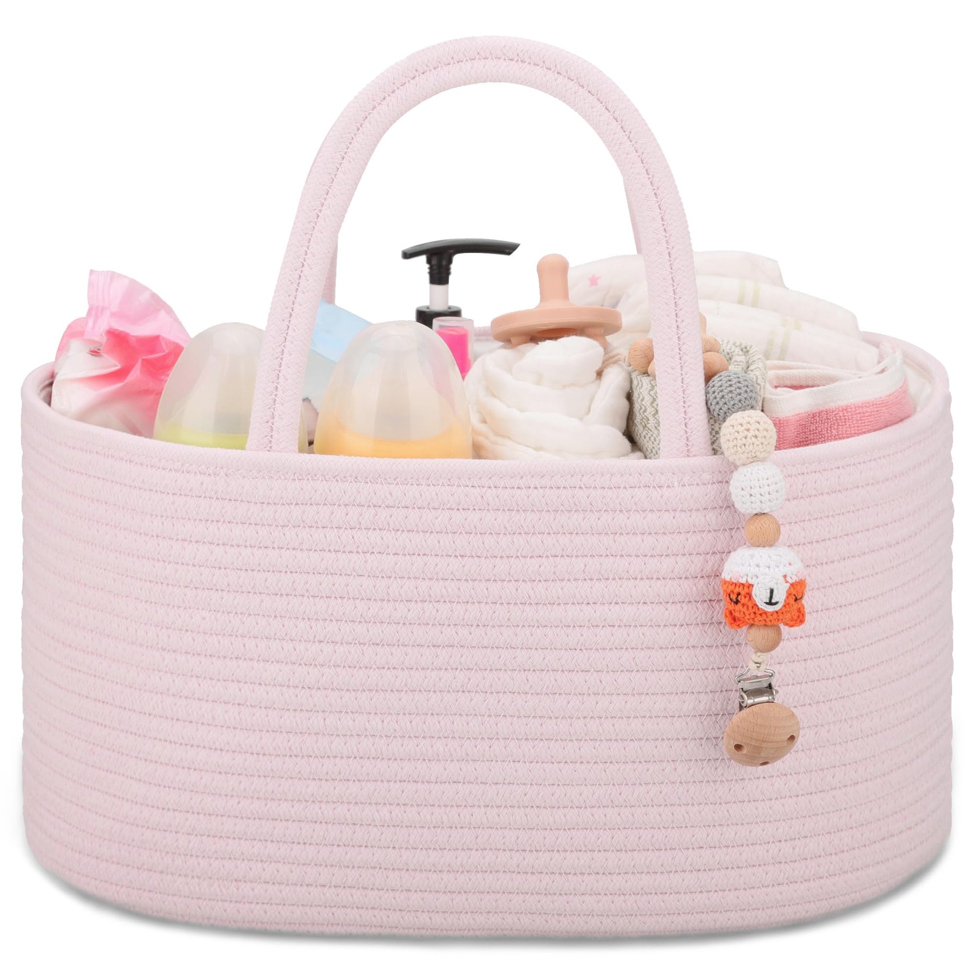 Comse Baby Diaper Caddy Organizer, Diaper Basket, Baby Car Organizer, Diaper Change Organizer, Gift Baskets Empty, Baby Shower G