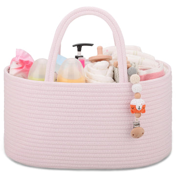 Comse Baby Diaper Caddy Organizer, Diaper Basket, Baby Car Organizer, Diaper Change Organizer, Gift Baskets Empty, Baby Shower G