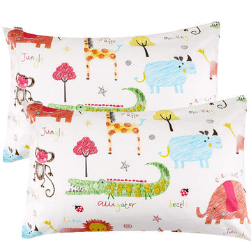 Uomny Toddler Pillowcases For Girls 13X18 12X16 14X19 Baby Pillow Case 2 Pack Small Pillow Covers For Travel Pillow Grey