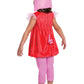 Disguise Peppa Pig Costume for Girls, Deluxe Official Nick Jr Character Jumpsuit Dress and Laplander Peppa Hat, Toddler Size Sma