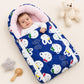 Blue Baby Quilt & Sleeping Bag Cum Carry Bag  Soft, Cozy, Portable Baby Bedding for Newborns, Infants  64x41 cm, Stroller, and