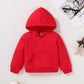 Happy Town Toddler Fall Outfits For Girl Boy Long Sleeve Hoodie Top And Long Sweatpants Set Toddler Sweatsuit (Solid Color-Red,