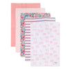 Burts Bees Baby Infant Burp Cloths, 100% Organic Cotton Extra Absorbent Soft Fabric Drool Cloths, 5-Pack Newborn Must-Have Essen