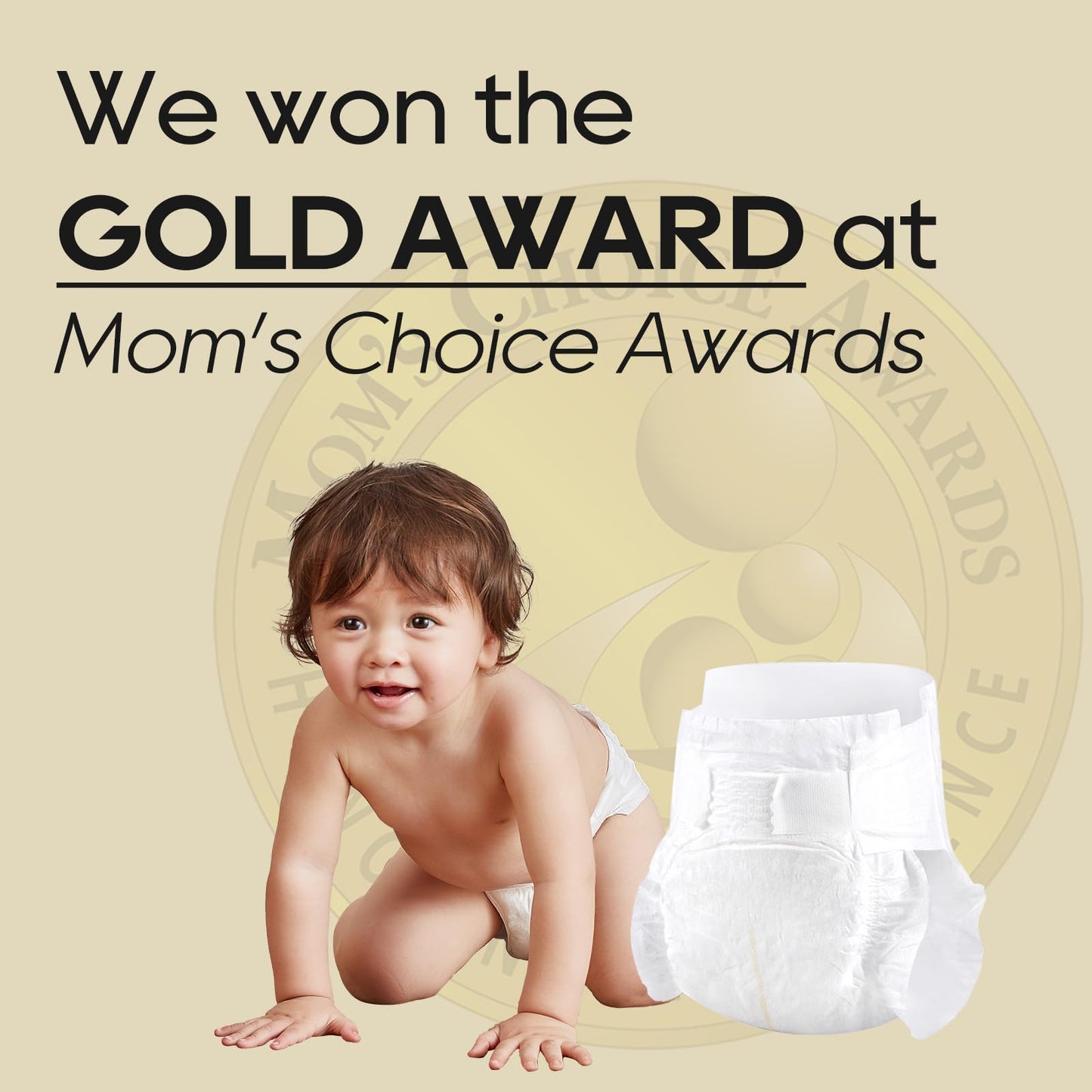 Eco Boom Diapers, Viscose From Bamboo Diapers, Natural Soft Disposable Nappies For Infant, Size 3 Suitable For 13 To 22Lb (Mediu