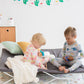 Regalo My Cot Twin Portable Toddler Bed, Includes Fitted Sheet, Gray