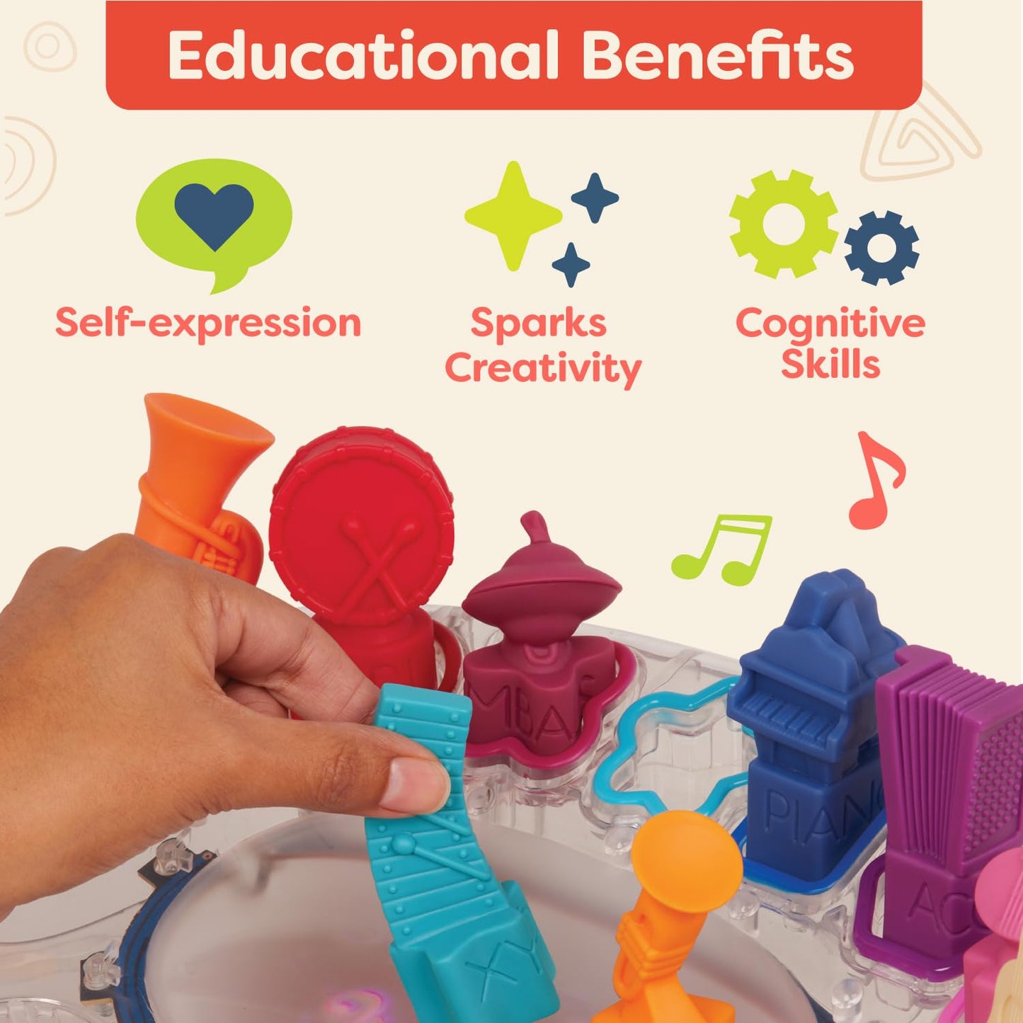 B. toys - B. Symphony Musical Toy Orchestra for Kids 3+ Years- 13 Musical Instruments for Classical Music for Babies and Toddler