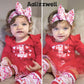 Aalizzwell Newborn Girls Valentines Day Outfit Baby 1St Valentines My Tulle Skirt Heart Clothes With Leg Warmers Nb Clothing Red