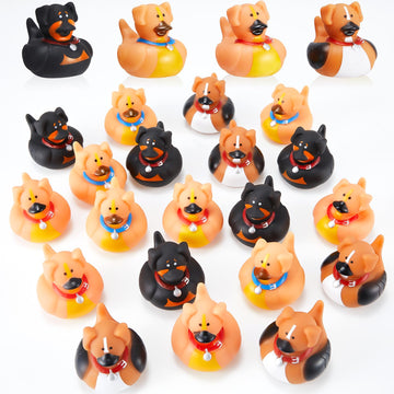 Deekin 24 Pcs Rubber Ducks 2 Inch Animal Party Favors Small Rubber Ducks for Cruise Ships for Shower Birthday Gift Activity Them