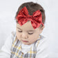 Song Qing Baby Infant Girls Hair Band Sequined Bow Headband Turban Knot Hair Headwear (Red)