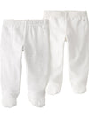 Little Planet By Carter'S Baby 2-Pack Pants Made With Organic Cotton, Gray Stripe Cream Footed, 9 Months