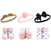 Hudson Baby Unisex Baby Headband And Socks Gift Set, Gold Unicorn Stars, One Size