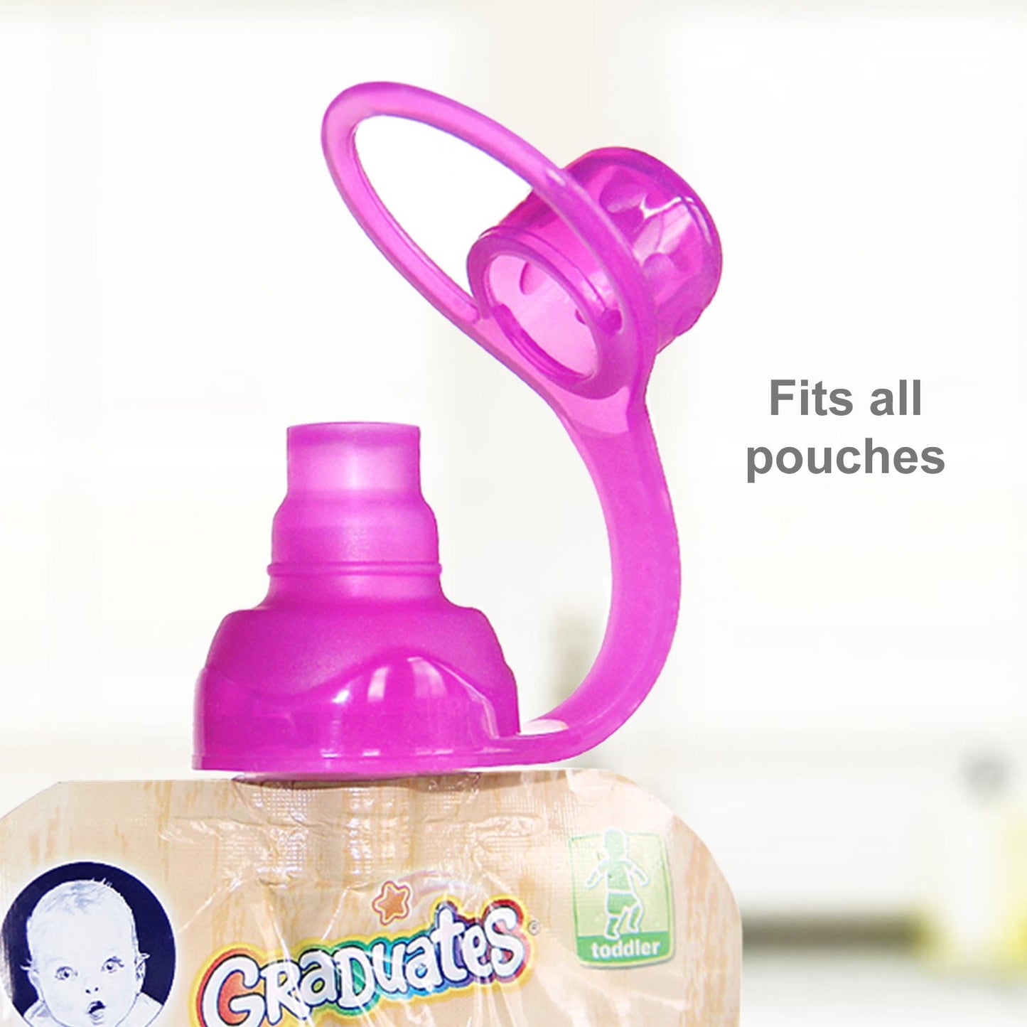 Choomee Softsip Food Pouch Top | Baby Led Weaning | No Spill Flow Control Valve, Protects Childs Mouth, 100% Silicone, Bpa Free