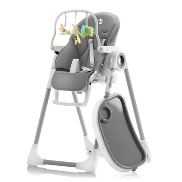 Sweety Fox Baby High Chair Adjustable To 7 Different Heights - Darkgrey Baby Chair - Silla Para Comer De Bebe - Foldable High Ch