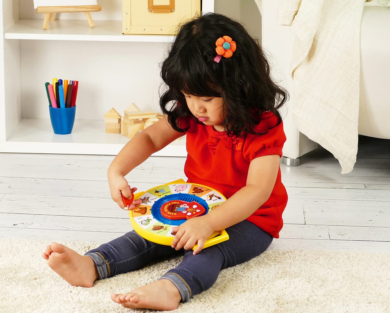 Fisher Price Classics - Farmer Says See n Say - Vintage Learning Toy, Sounds and Animals, Interactive Retro Game for Kids, Girl