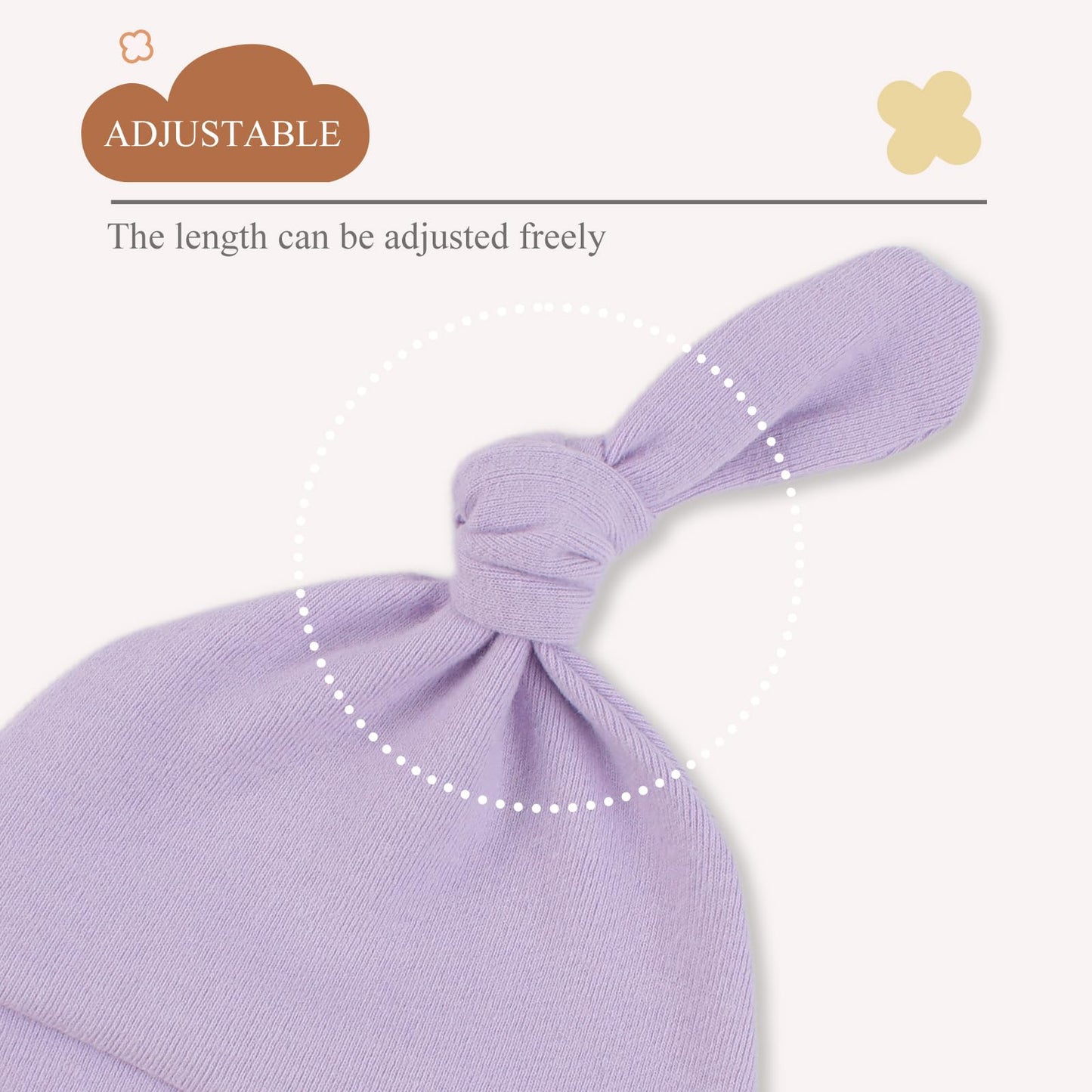Newborn Hats For Boys Cotton Newborn Beanies Autumn Winter Infant Baby Girls Hat 0-12 Months (4Pack-B, S)