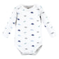 Hudson Baby Unisex Baby Cotton Long-Sleeve Bodysuits Newest Family Member, 9-12 Months