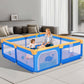 Arejonner Baby Playpen for Toddlers: 6.56x6.56 ft Kid-Safe Enclosed Play Yard | Non-Slip Base, Breathable Mesh - Easy-Portable f