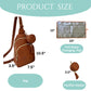 Purple Finch Mini Sling Crossbody Diaper Bag Backpack