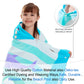 Voova & Movas Mermaid Towels With Hood,Cotton Soft Thick,For 3-10 Years, Hooded Towel For Kids Girls, Perfect For Beach, Pool, B