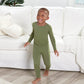 Gerber Unisex Baby Toddler Buttery Soft 2-Piece Snug Fit Pajamas With Viscose Made From Eucalyptus, Olive, 12 Months
