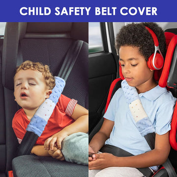 4 Pack Car Seat Belt Straps Cover For Baby Kids, Baby Carrier Straps Covers Stroller Strap Pads Baby Car Seat Belt Neck Covers F